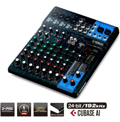 Mezclador Yamaha Mg10ux De 10 Canales Con Efectos Mixer