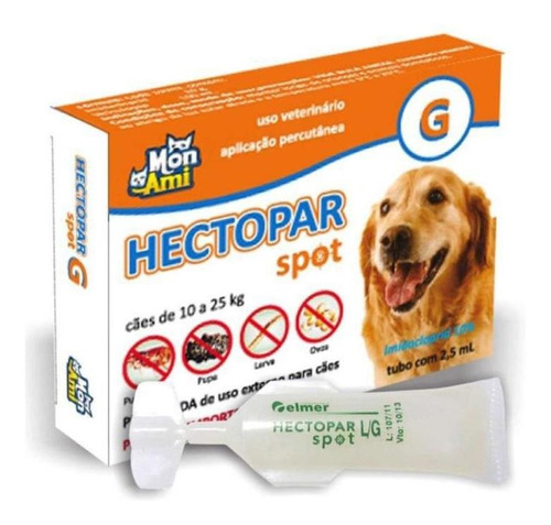 Hectopar Cães Spot G - 10-25  Kg