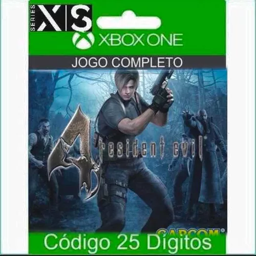 Jogo Resident Evil 4 25 Dígitos Original Xbox One Series X/s - Escorrega o  Preço