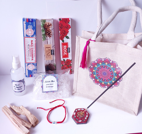 Set Espiritual, Inciensos, Bolso Y Productos Protección.