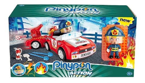 Pinypon Action Vehículo Bombero Acción Rescate 14610