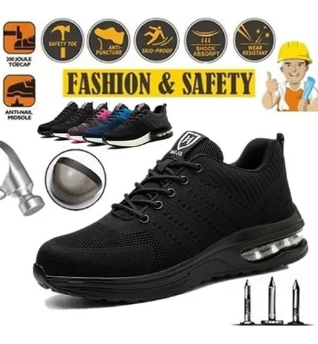 Zapatos De Seguridad Tenis Deportivos Industriales Nieion ×1