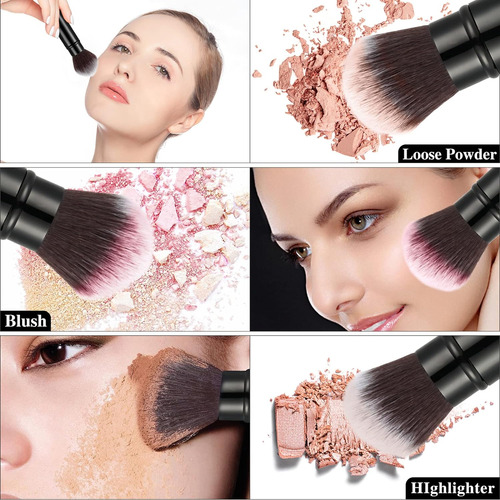 Brocha De Maquillaje Retráctil,brocha Viaje, Brocha Portátil