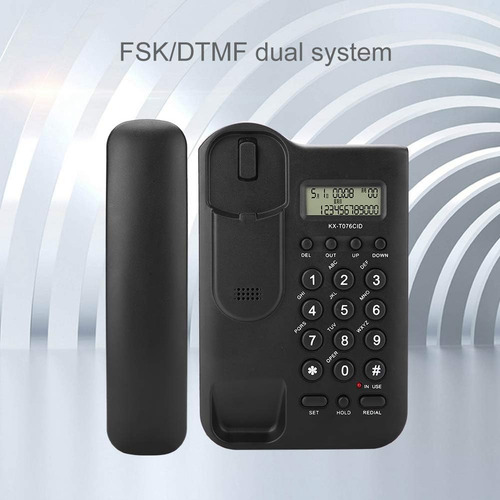 Teléfono Con Cable, Teléfono Fijo De Escritorio Con Identifi