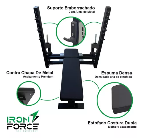 Supino Reto Iron – IronTech Fitness