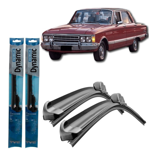 Juego Kit Escobillas Ford Falcon 1988 1989 1990 1991