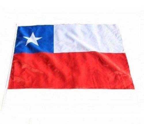 Bandera Chile Fiestas Patrias 60 X 90 Cms Cotillón Activarte