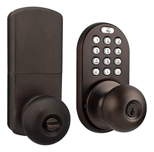 Cerradura De Puerta Sin Llave Milocks Dkk-02ob Con Entrada T