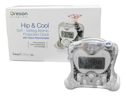 Reloj Despertador Oregón Digital Proyector De Hora Color Blanco