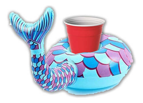 Imagen 6 de 8 de 12 Porta Vasos Surtidos Inflables Palmera Flamingo Donas