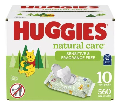 Toallitas Para Bebe Wipes Huggies Natural Care Sensitive 560