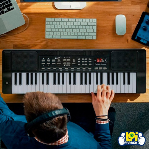 Imagem 7 de 8 de Teclado Musical Para Iniciantes Queens 54 Teclas 12 Musicas
