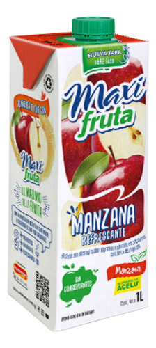 Jugo Maxi Fruta 1 Litro Sabor Manzana Pack X12
