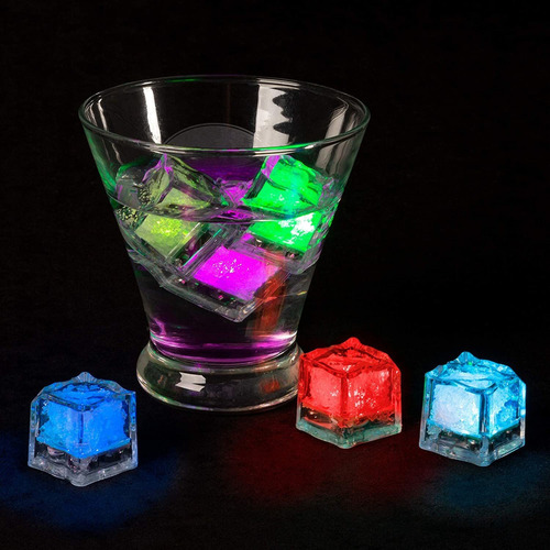 Luces Led Con Forma De Cubo De Hielo, Paquete De 20 Cubos De