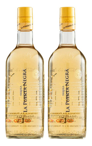 Duo Pack Tequila La Puerta Negra Reposado 750 Ml
