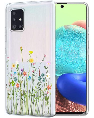 Funda Para Samsung Galaxy A71 5g (diseno Ramo De Flores)