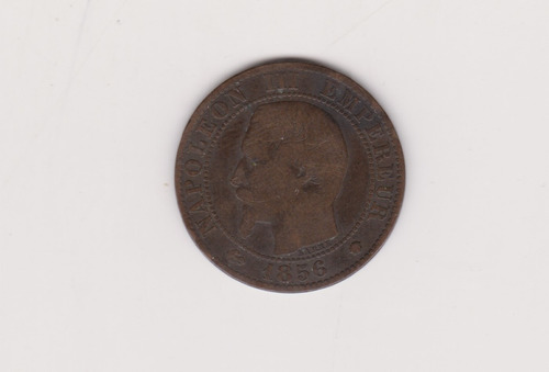 Moneda Francia 5 Centimes Año 1856 M Bueno +