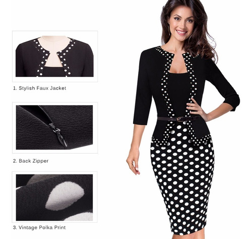Vestido Formal Oficina Coctel Negro Va 231 Vestido Formal Oficina Coctel Negro Va 231