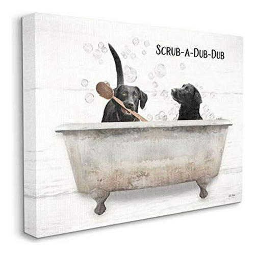 Stupell Industries Scrub Dub Cita Familiar Para Mascotas, Di