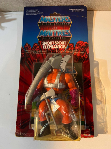 Heman Snout Spout Blister Cerrado Vintage Motu Canjes