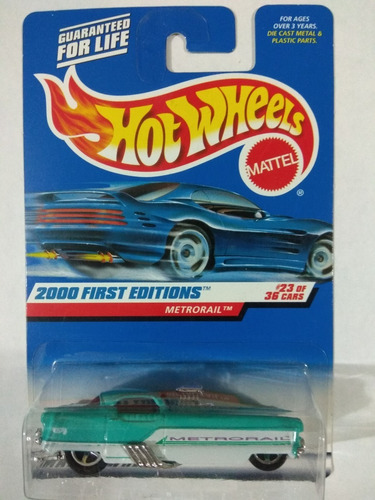 Hot Wheels Metrorail 2000 First Editions Azul An2