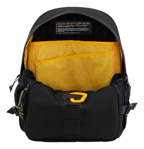 Mochila Nat Geo, Explorer Iii 17 L Con Sistema De Bloqueo Para Tc/td Rfid Color Negro Diseño De La Tela Cuadrícula