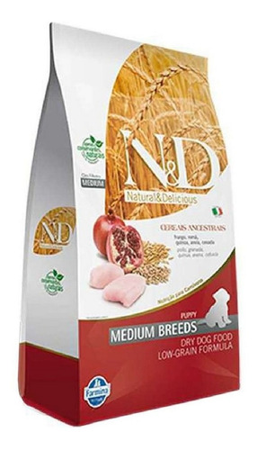 Ração Para Cão Filhote Raça Média Sabor Frango 2,5kg N&d