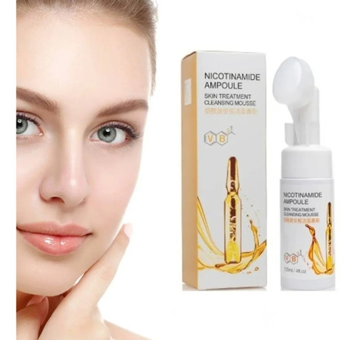 Espuma Facial De Niacinamida Con Cepillo Exfoliante Original