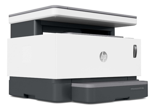 Impressora multifuncional HP Neverstop 1200W com wifi 110V branca e cinza
