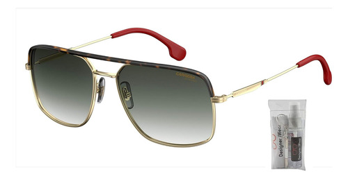 Gafas De Sol Cuadradas Carrera 60m Doradas Y Verdes Para Y