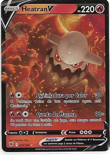 Carta Pokémon Reshiram V, Brinquedo Pokemon Usado 83048622