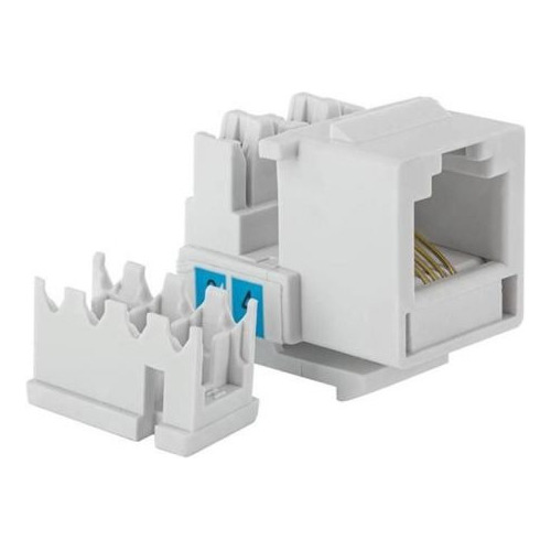 Conector Fêmea Rj11 Keystone Telefonia Cat3 4 Vias Branco