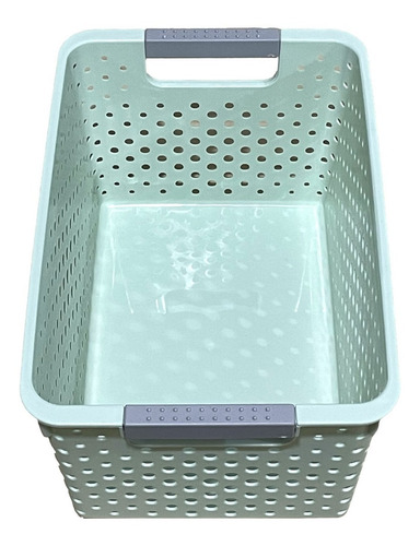 Imagen 4 de 4 de Cesta Organizador Plástico Hogar Baño Lavandería Rectangular