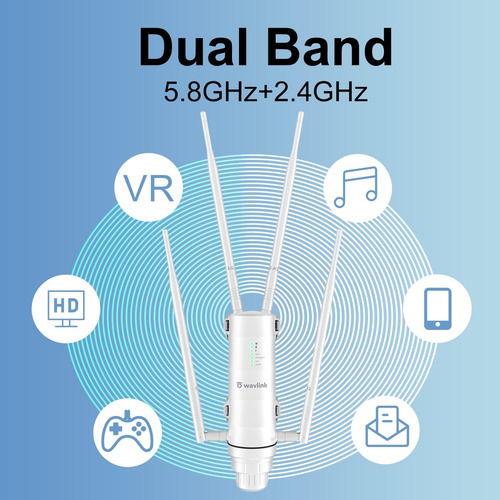 Wavlink Wifi Extender Wifi Ac1200 Punto De Acceso De Extenso