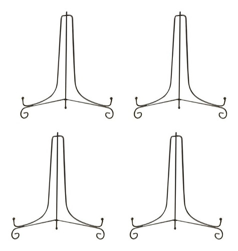 Plato De Plato, 4 Estantes De Exhibición De Soporte