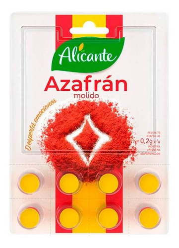 Azafran   8x2 Gr Alicante Condimentos / Especies