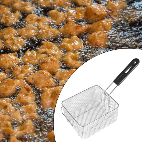 L Cesta De Fritadeira De Aço Inoxidável 20cmx17,2cmx10,5cm