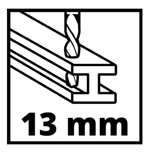 Imagen 6 de 7 de Taladro De Impacto 1/2 550 W Einhell Th-id 550/1