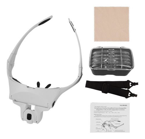 ** Lentes Lupa Luz Led, Pestañas, Dental.5 Lentes