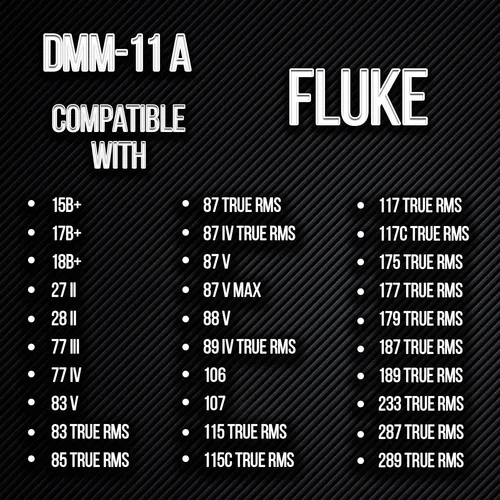 Fusible Digital Dmm-11a Hqrp 11a 1000v Compatible Fluke Y Má