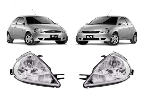 Juego De Opticas Ford Ka 2002 Hasta 2007 Giro Cristal 