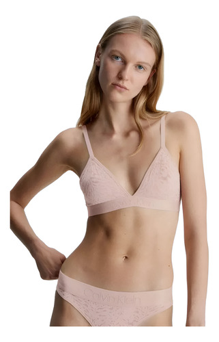Bralette Calvin Klein De Encaje Para Mujer - Original