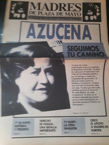 Revista Madres De Plaza De Mayo Nro 64. Mayo 1990 Villa Luro