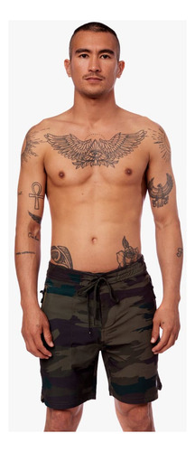 Short Para Hombre Dunkelvolk Amphibian Traveller 18 Camo