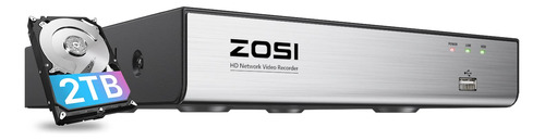 Zosi Sistema Nvr Poe De 8 Canales 4k (16ch Expandible) Con D