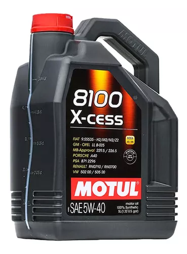 Aceite Sintético 5w40 Para Auto Motul 8100 X-cess Galón 5lts