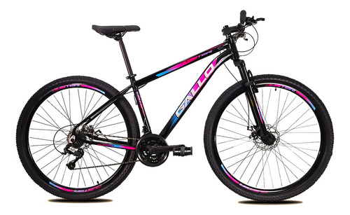 Bicicleta Aro 29 Trust Tx 200 - 24 Velocidades - Aluminio Cor Preto/verde Tamanho Do Quadro 21