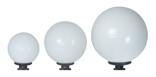 Globo Exterior 35cms Piso Para Amurar Aluminio E27 1040/p Fw