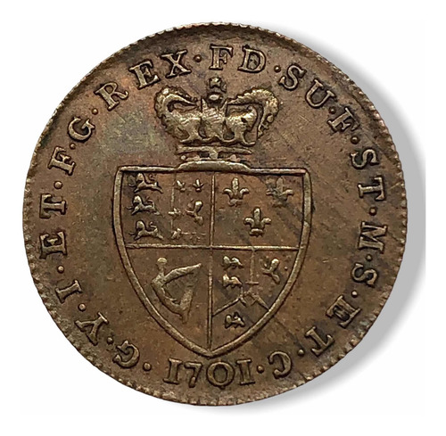 Moneda Jetón Token?? Georgius Iii Dei Gratia 1701 (Usado)