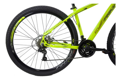 Bicicleta Rino Everest Aro 29 Freio Disk Cambios Shimano 24v Cor Amarelo Neon